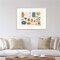 Retro Kitchen I by Becky Thorns Wood Framed Wall Art Print 41 in. W x 30 in. H